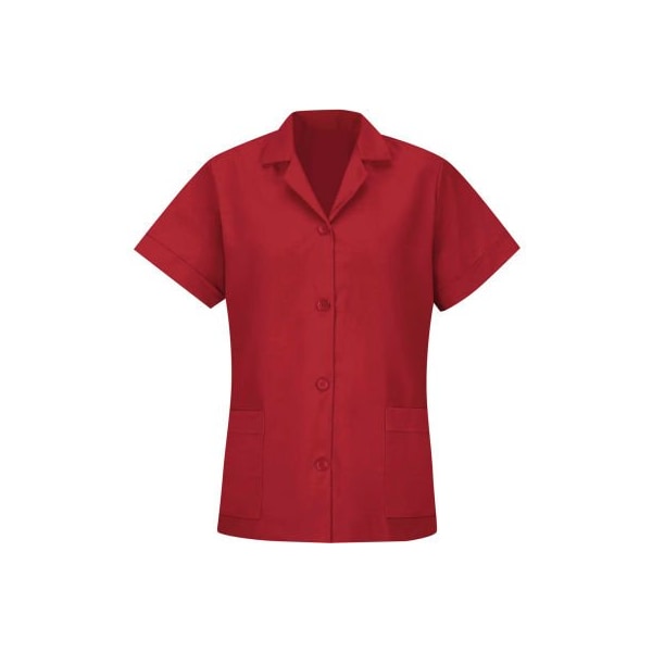 Red Kap Women's Smock Loose Fit Short Sleeve Red L - TP23